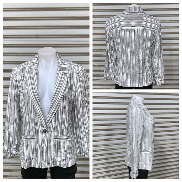 NWT Maurice’s one button linen blend blazer - Picture 1 of 8